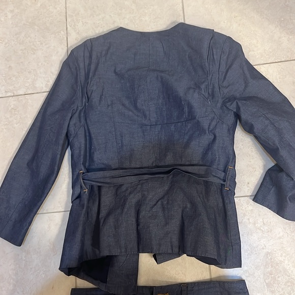 AX Armani Exchange navy cotton blended pants set size:4 & 27” - Picture 4 of 7